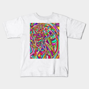 Abstract Flowers Kids T-Shirt